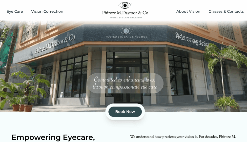 Phiroze M. Dastoor & Co. website screenshot